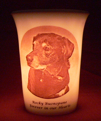 Mourninglights™ Custom Printed Glass Memorial Candleholders
