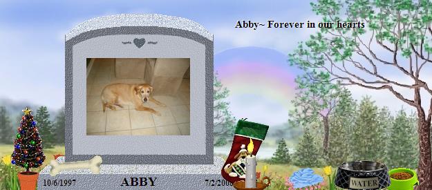 ABBY's Rainbow Bridge Pet Loss Memorial Residency Image