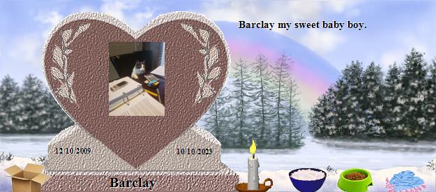 Barclay's Rainbow Bridge Pet Loss Memorial Residency Image