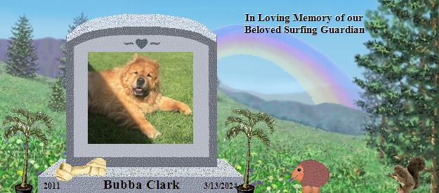 Bubba Clark's Rainbow Bridge Pet Loss Memorial Residency Image