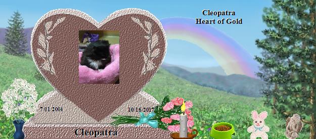Cleopatra's Rainbow Bridge Pet Loss Memorial Residency Image