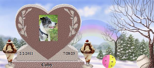 Coby's Rainbow Bridge Pet Loss Memorial Residency Image