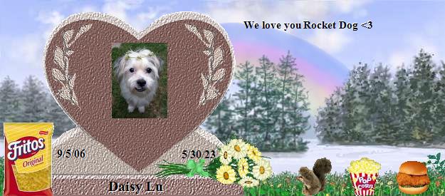 Daisy Lu's Rainbow Bridge Pet Loss Memorial Residency Image