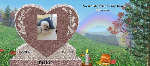 DORO's Rainbow Bridge Pet Loss Memorial Residency Image