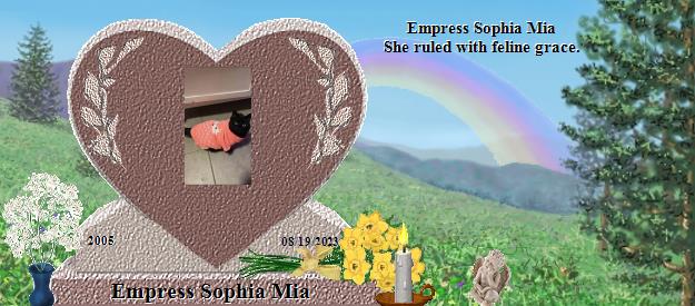 Empress Sophia Mia's Rainbow Bridge Pet Loss Memorial Residency Image
